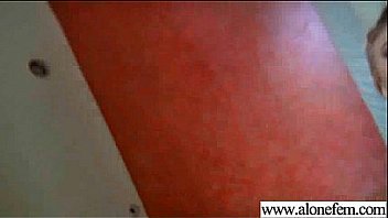 Horny girl get on tape perfoming strange masturbation movie 23