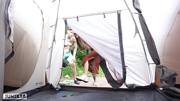 While my friends grilled kebab he was shagging me in a shack