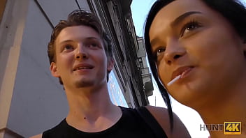 Hunt4k tender teen tastes hunters cock because he is ready to pay