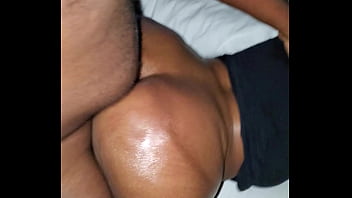 Ebony milf fucks young boy