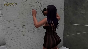 Cute 3d girl is a gloryhole fiend