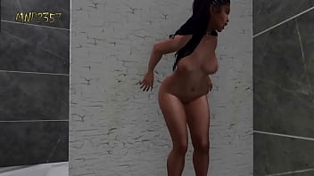 Cute 3d girl is a gloryhole fiend