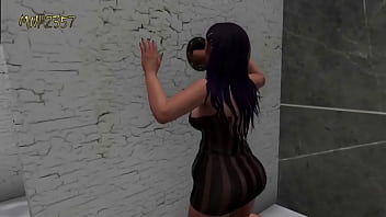 Cute 3d girl is a gloryhole fiend