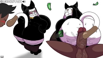 Fat assed kitty getting pounded hard