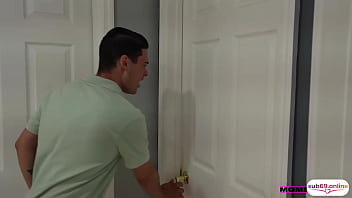 My stepson saw me masturbating