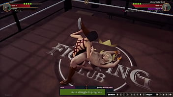 Allie vs johnny nf3d mixed kinky battle ring combat
