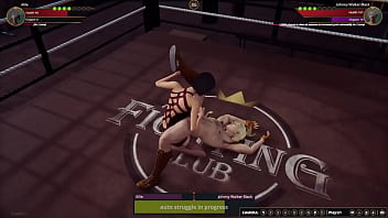 Allie vs johnny nf3d mixed kinky battle ring combat