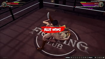 Allie vs johnny nf3d mixed kinky battle ring combat