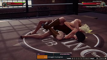 Allie vs johnny nf3d mixed kinky battle ring combat