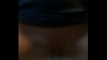 Girl enjoys taking huge dildo in tight pussy