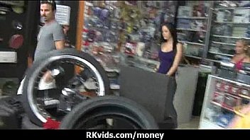 Desperate teen naked in public and fucks to pay rent 28