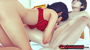 Hot Busty Ladybug 3d Hentai Animation – Red Latex Girl With Big Boobs Doing Bed Blowjob Handjob Service And Massive Sperm Explotion In Honey Select 2 thumbnail