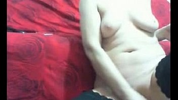 Mature milf fucks her ass with a corn dildo