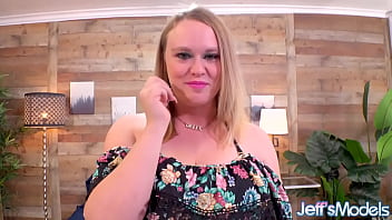 Blonde bbw shayla pink enjoys sucking and fucking a faux rubber cock