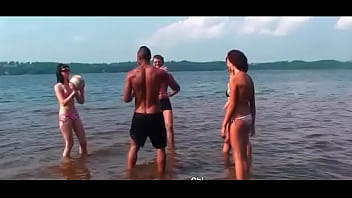 Cute babe gets cunt hammered by black