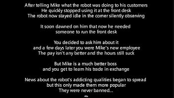 Finding a sex toy and letting it bounce on my dick a silent statue