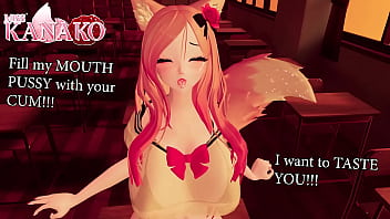 Catgirl teases you with her sexy body before sucking your cock dry of all its cum