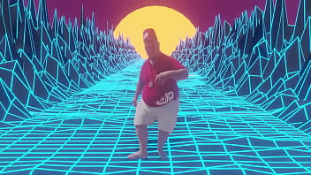 Gordão das tetas balança com a menina balança dançarina competem