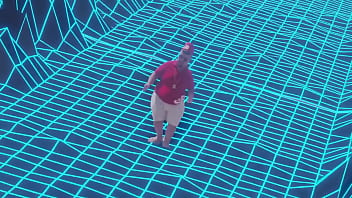 Gordão das tetas balança com a menina balança dançarina competem