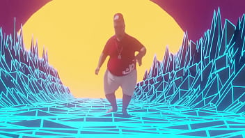 Gordão das tetas balança com a menina balança dançarina competem