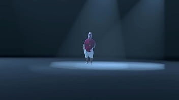 Gordão das tetas balança com a menina balança dançarina competem