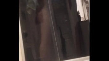 Sexy teen blonde in shower by spycam