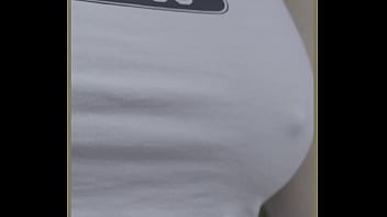 Milf braless in public flashing