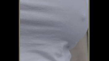 Milf braless in public flashing