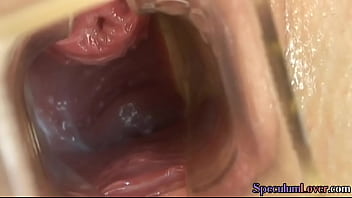 Speculum beauty toying wet cunt before spreading lips Speculum beauty toying wet cunt before spreading lips