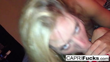 Brunette babe masturbates