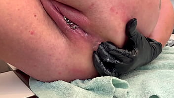 Anal 3 finger masturbate and asshole working and pee on the end