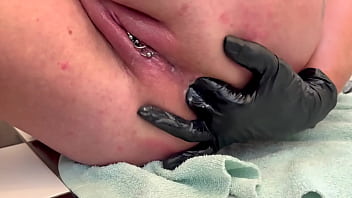 Anal 3 finger masturbate and asshole working and pee on the end