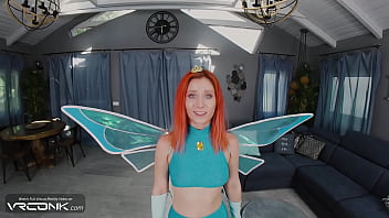 Vr ginger babe in costume fucks in winx cosplay porn parody