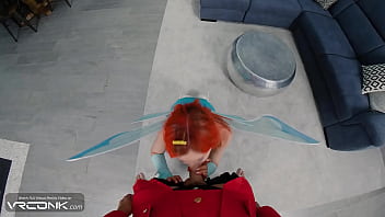 Vr ginger babe in costume fucks in winx cosplay porn parody