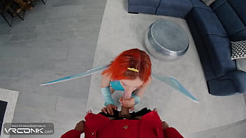 Vr ginger babe in costume fucks in winx cosplay porn parody
