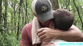 Loving Stepdad And Hes Stepson Are In The Woods Enjoy Their Last Summer Togetherafter That They Get Horny And Start Kissing Each Othernext Is He Sucks Stepsons Cock First Before He Fucks His Tight Wet Ass So Deep And Hard thumbnail