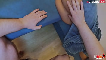 I got excited when i saw my stepmother's naked ass and i want to fuck her on the couch and cum in her mouth