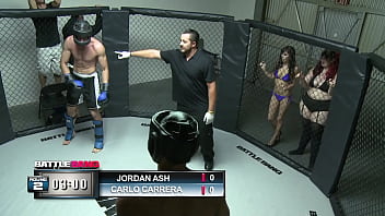 April rides a long hard cock that pounds her intensely until she cums