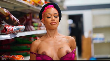 Slutty whore jasamine banks sucks bbc inside a grocery store in the middle of the day