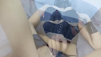 Petty bdsm slut playing with her wet pussy whipped by her master with slave leather mask until orgasm