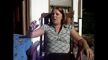 Upskirt pantyless outdoor