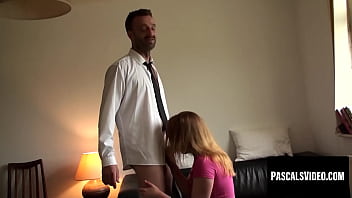 Busty redhead while receiving a wild pussy pound