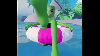 Roblox girl rubbing her feet on you