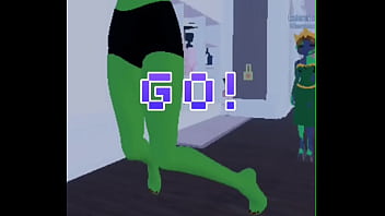 Roblox girl rubbing her feet on you