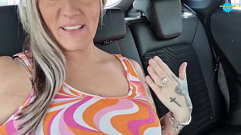 Toying myself in the car