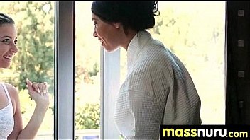 Naughty chick gives an amazing japanese massage 23