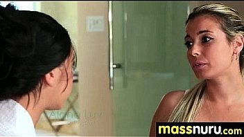 Naughty chick gives an amazing japanese massage 23