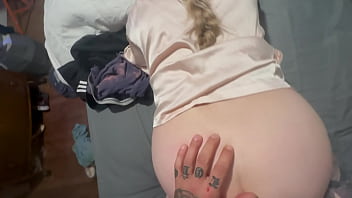 Stepmom caught son jerking off and fucked him