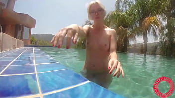 Underwater scenes samantha rone masturbates inside the pool