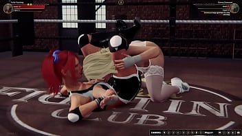 Polly vs bunny nf3d female mma battle